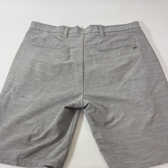 Hurley Men's Light Gray Flat Front Shorts - Picture 5 of 11